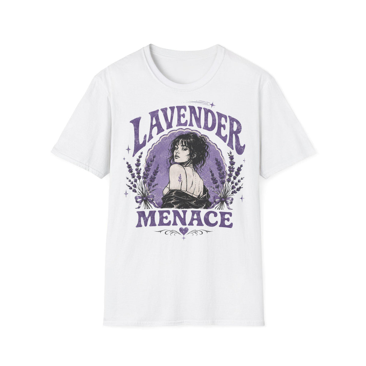 Lavender Menace Shirt, Vintage Lesbian Rights Graphic Tee, Retro Queer Feminist T-Shirt, Sapphic Pride Top, 70s Dyke Activist Apparel