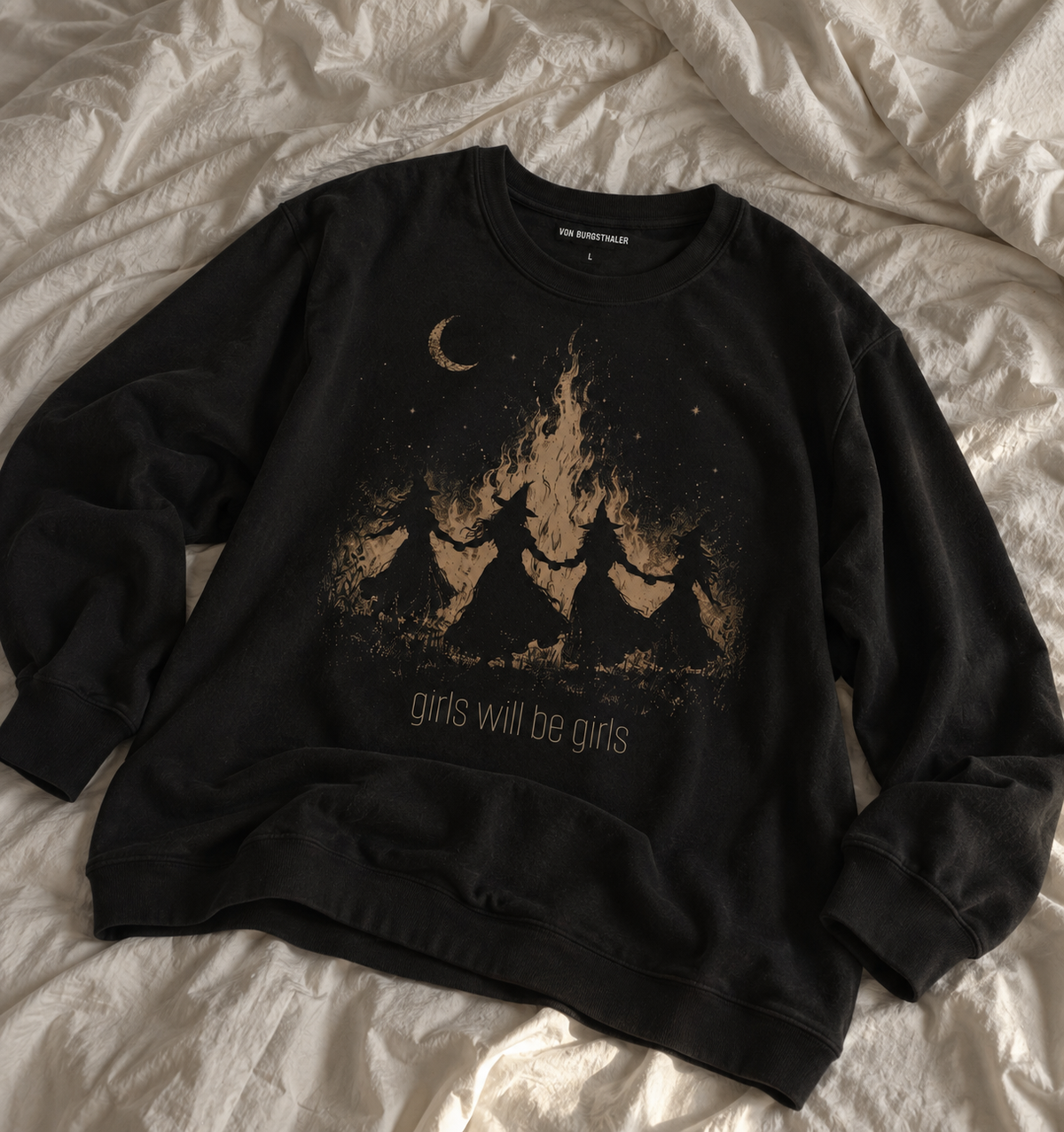 Girls Will Be Girls Witch Sweatshirt