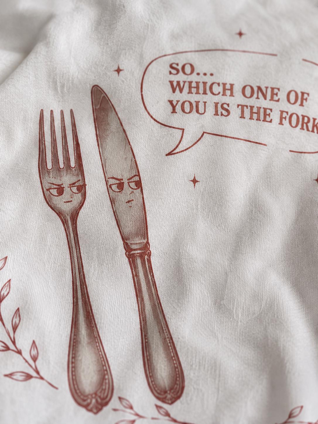So Which One Is The Fork Shirt, Funny Queer Lesbian T-Shirt, Sarcastic LGBT Graphic Tee, Vintage Cutlery Meme Top, Gay Pride Humor Shirt