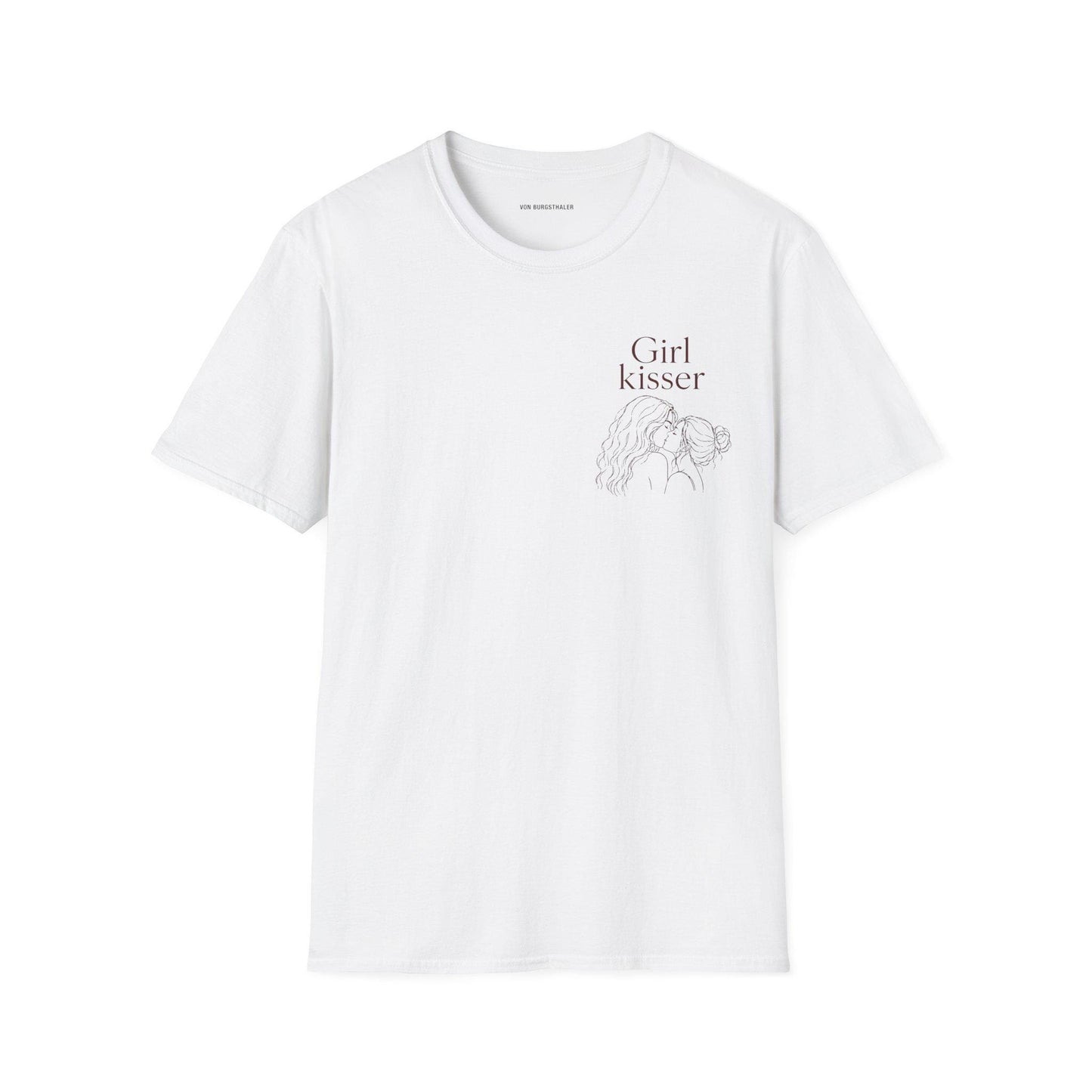 Girl Kisser | Lesbian Graphic Tee | oversized Shirt | Sapphic LGBT Queer | Feminist | Gay T-Shirt | Girlfriend Love | Female Couple