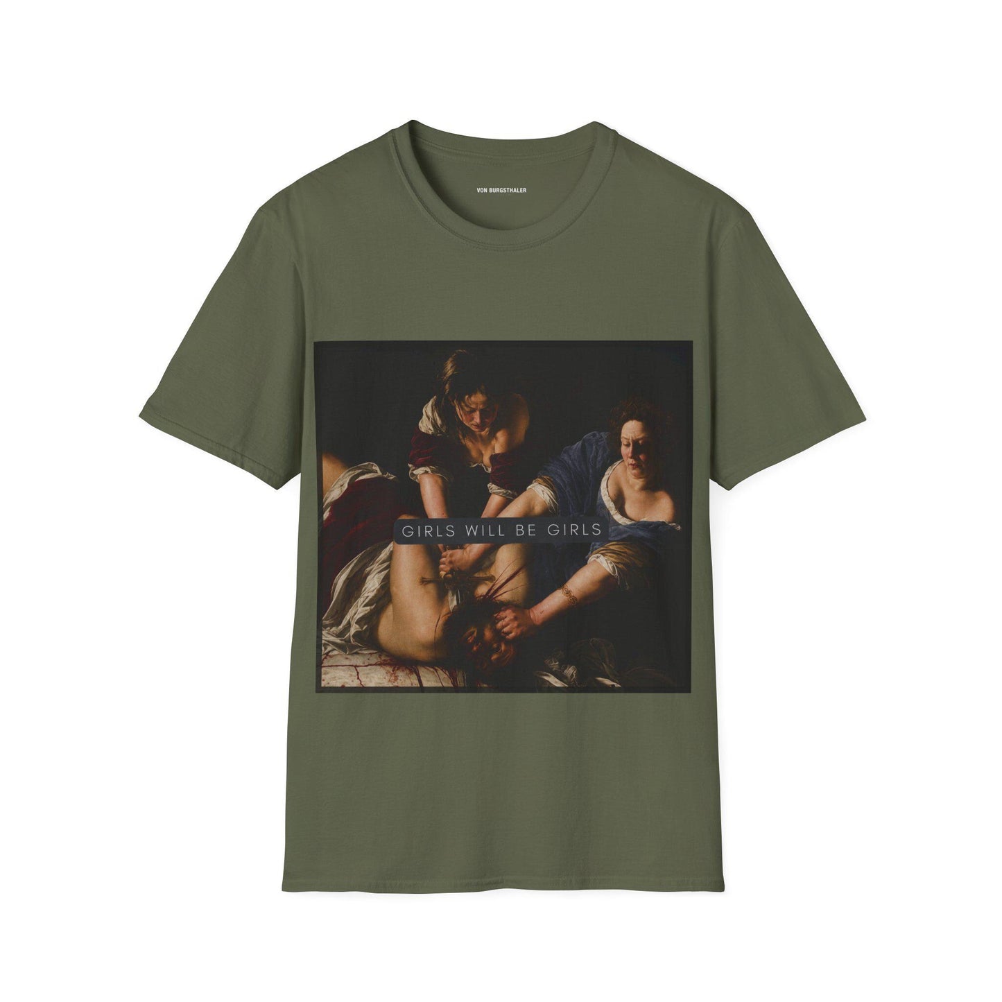 Girls Will Be Girls oversized Shirt, Judith beheading Holofernes Shirt, Unhinged Feminist, Girl Power, Lesbian, Burn the Patriarchy