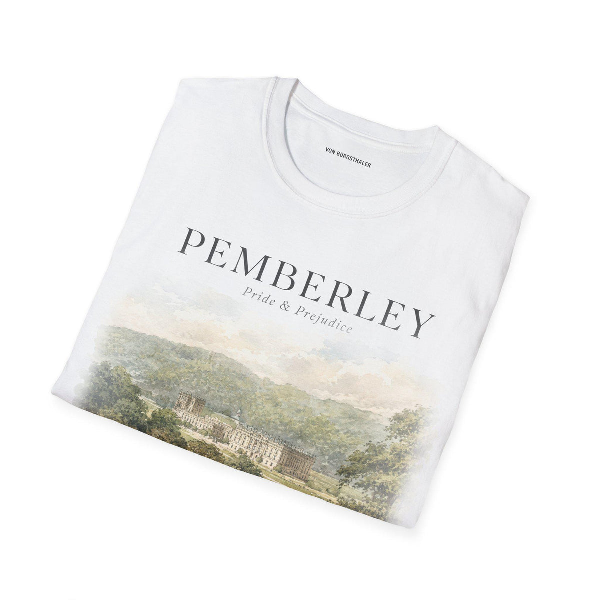 Pride and Prejudice Pemberley Shirt Shirt Booklover T-shirt Jane Austen Fandom Merch Pemberley Tshirt Bookish Painting Tee Book Art Gift