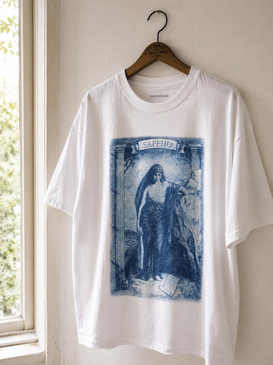 Lesbian SAPPHO Cyanotype Graphic Tee