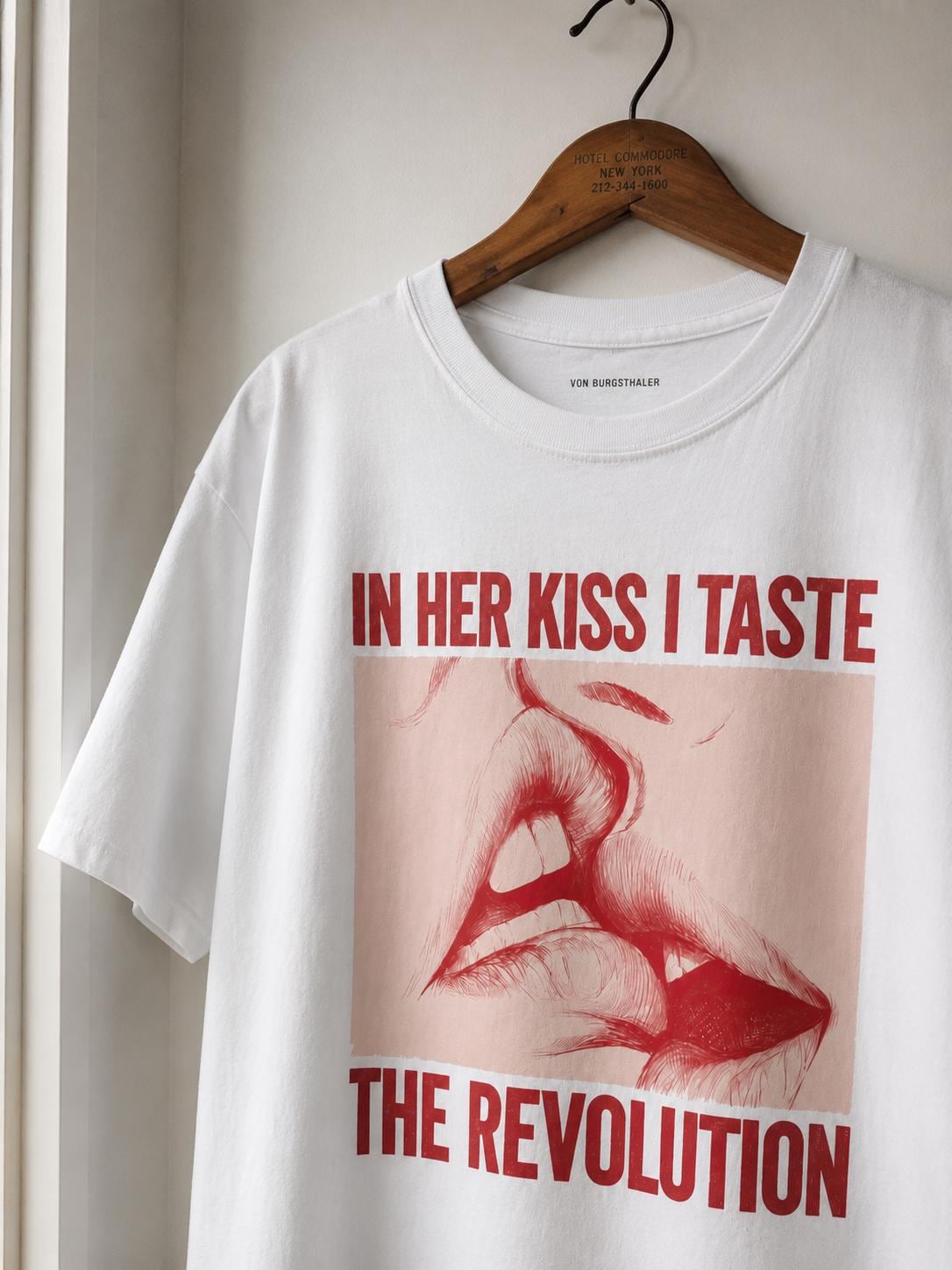 In Her Kiss I Taste The Revolution Shirt | Riot Grrrl Graphic Tee | Sapphic Lesbian Pride T-Shirt, Feminist Punk Rock Top, Queer WLW Apparel