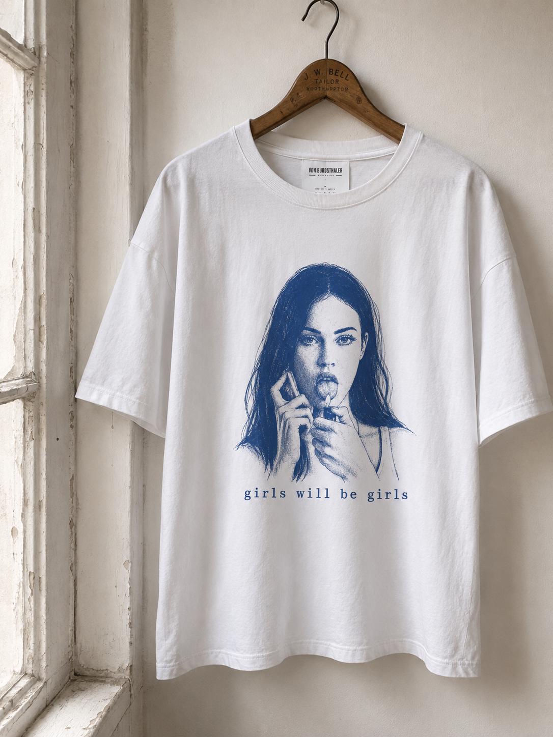 Girls Will Be Girls T-Shirt, Jennifer's Body, Horror Movie Graphic Tee, Y2K Halloween Shirt, Retro Aesthetic Top, Vintage Style, Megan Fox