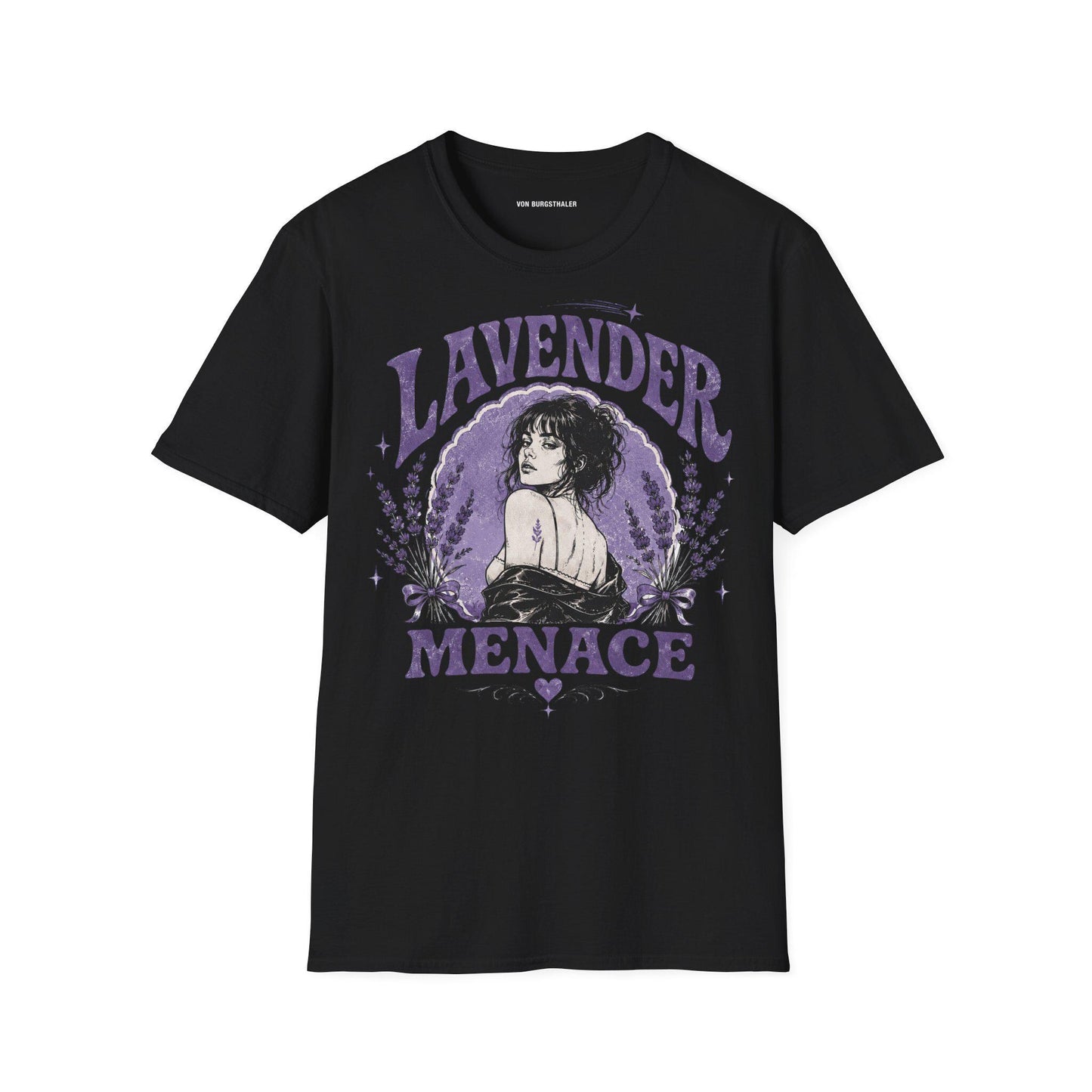 Lavender Menace Shirt, Vintage Lesbian Rights Graphic Tee, Retro Queer Feminist T-Shirt, Sapphic Pride Top, 70s Dyke Activist Apparel