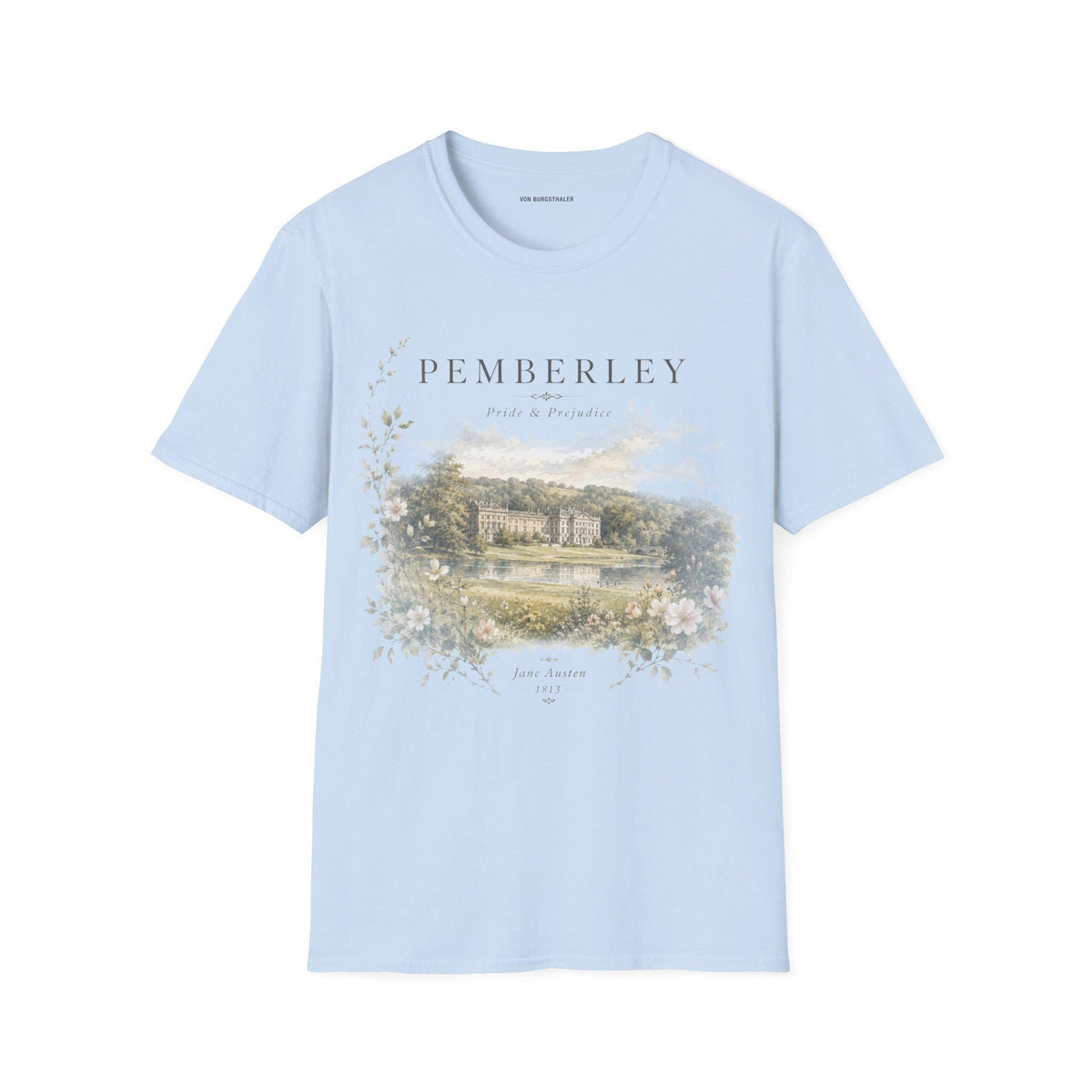 Pride and Prejudice Pemberley Shirt Shirt Booklover T-shirt Jane Austen Fandom Merch Pemberley Tshirt Bookish Painting Tee Book Art Gift
