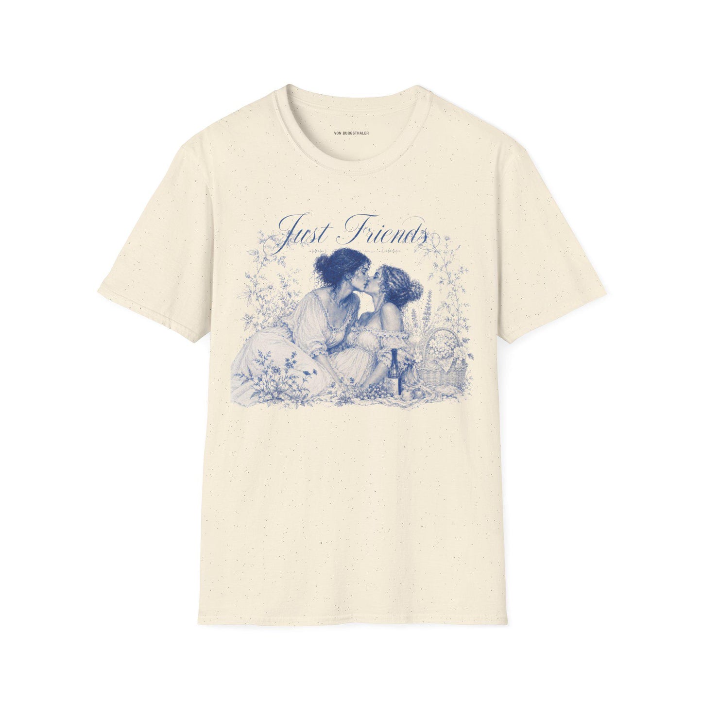 Just Friends | Lesbian Graphic Tee | oversized Shirt | Sapphic LGBT Queer | Feminist | Girls support Girls | Girl power