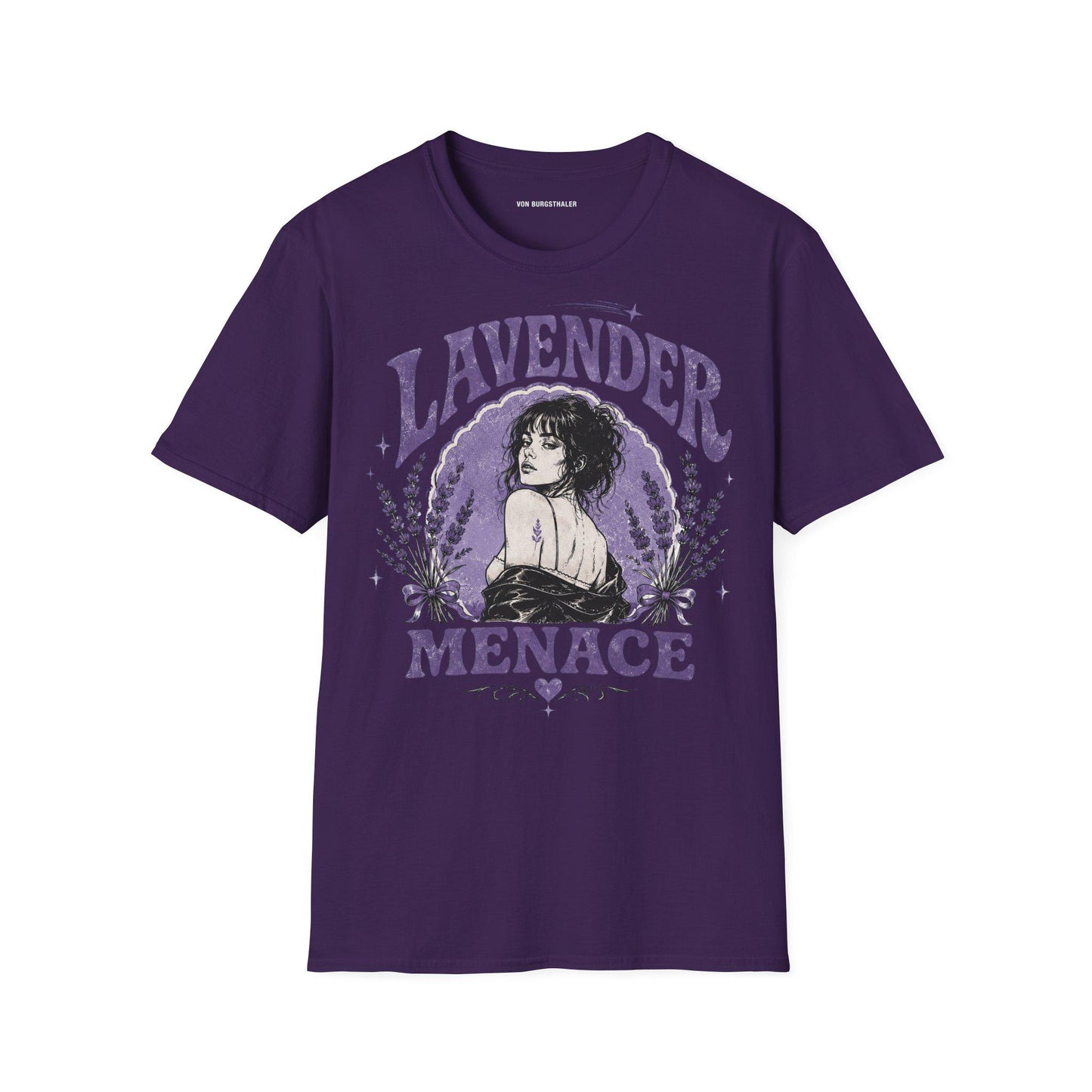 Lavender Menace Shirt, Vintage Lesbian Rights Graphic Tee, Retro Queer Feminist T-Shirt, Sapphic Pride Top, 70s Dyke Activist Apparel