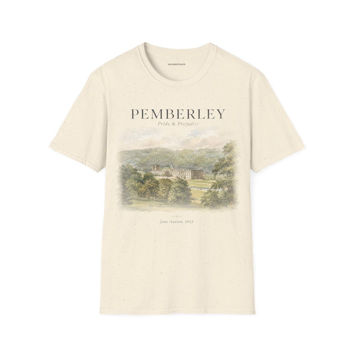 Pride and Prejudice Pemberley Shirt Shirt Booklover T-shirt Jane Austen Fandom Merch Pemberley Tshirt Bookish Painting Tee Book Art Gift