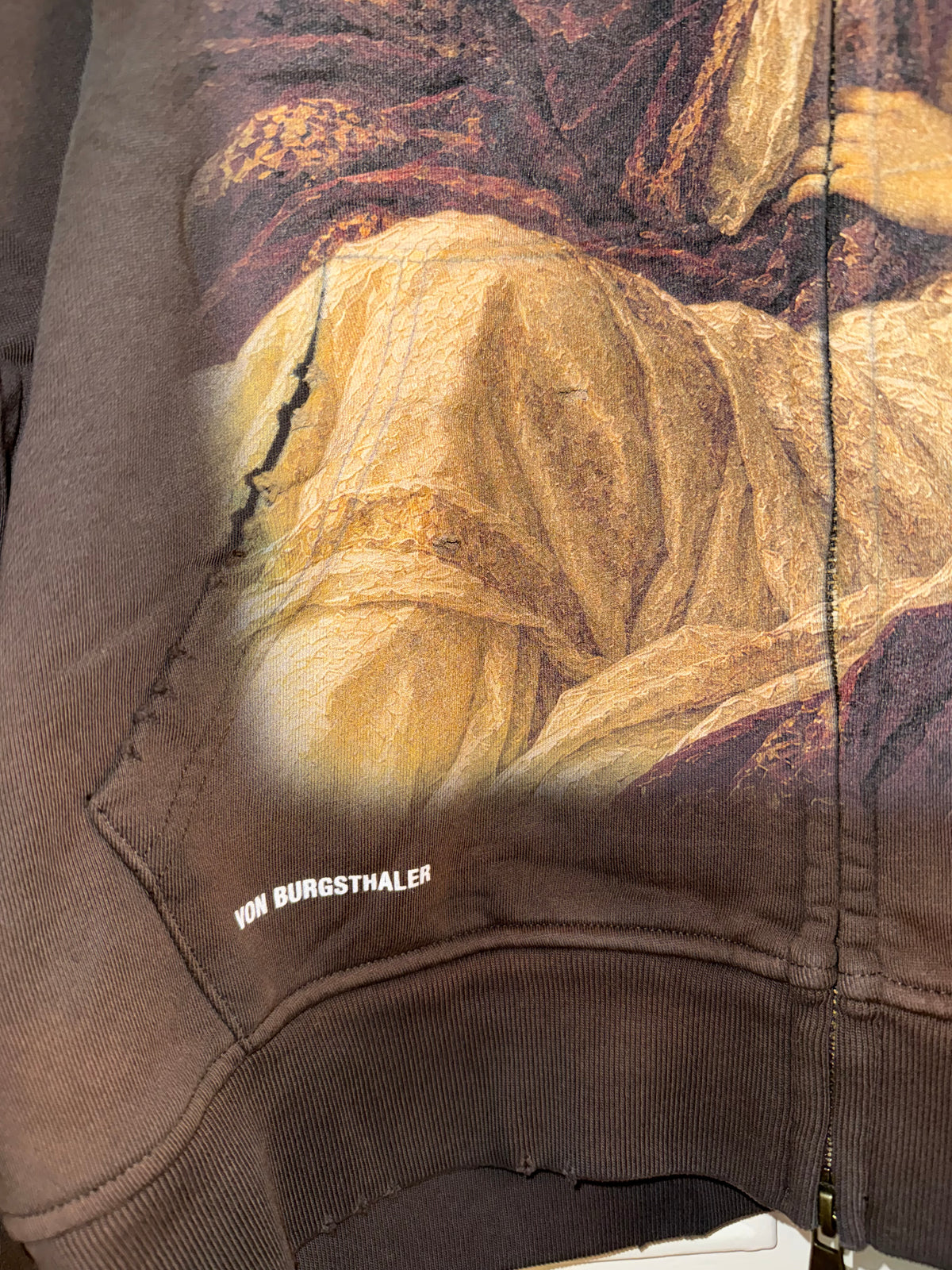 Vintage Renaissance Art Zip Up Hoodie, Sapphic Romantic Painting Distressed Sweatshirt, Dark Academia Lovers Jacket, Aesthetic Goth Hoodie