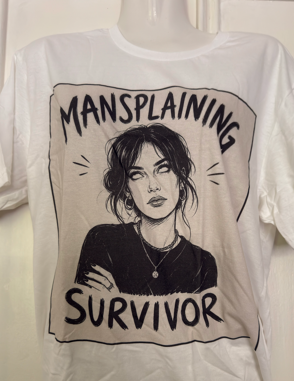 Mansplaining Survivor Graphic Tee