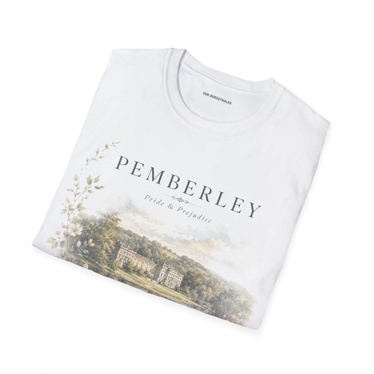 Pride and Prejudice Pemberley Shirt Shirt Booklover T-shirt Jane Austen Fandom Merch Pemberley Tshirt Bookish Painting Tee Book Art Gift