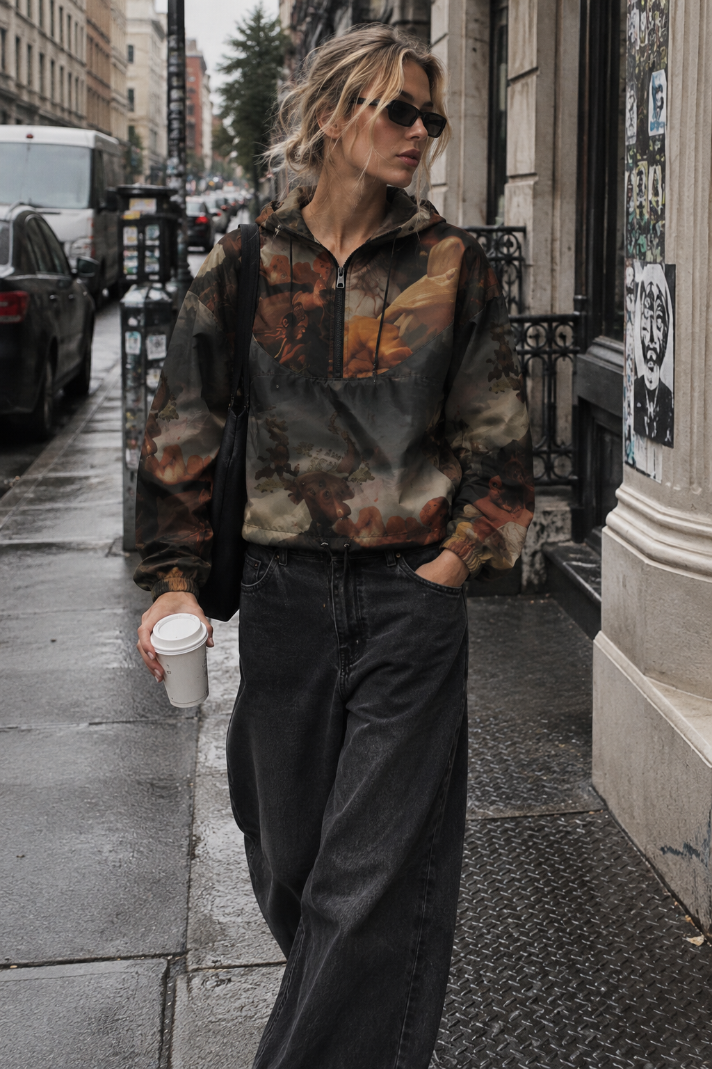 Francisco Goya Fine Art Jacket - Witches Sabbath Cropped Windbreaker
