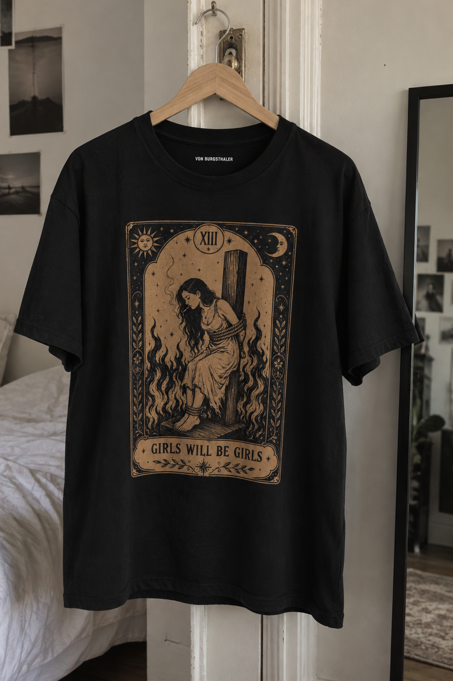 Girls Will Be Girls Witch Shirt - Tarot - Graphic Tee