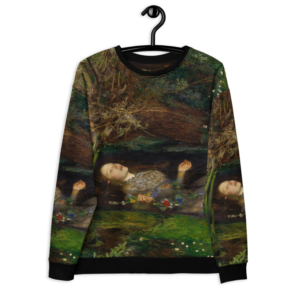 Ophelia Sweatshirt - John Everett Millais Fine Art Jumper