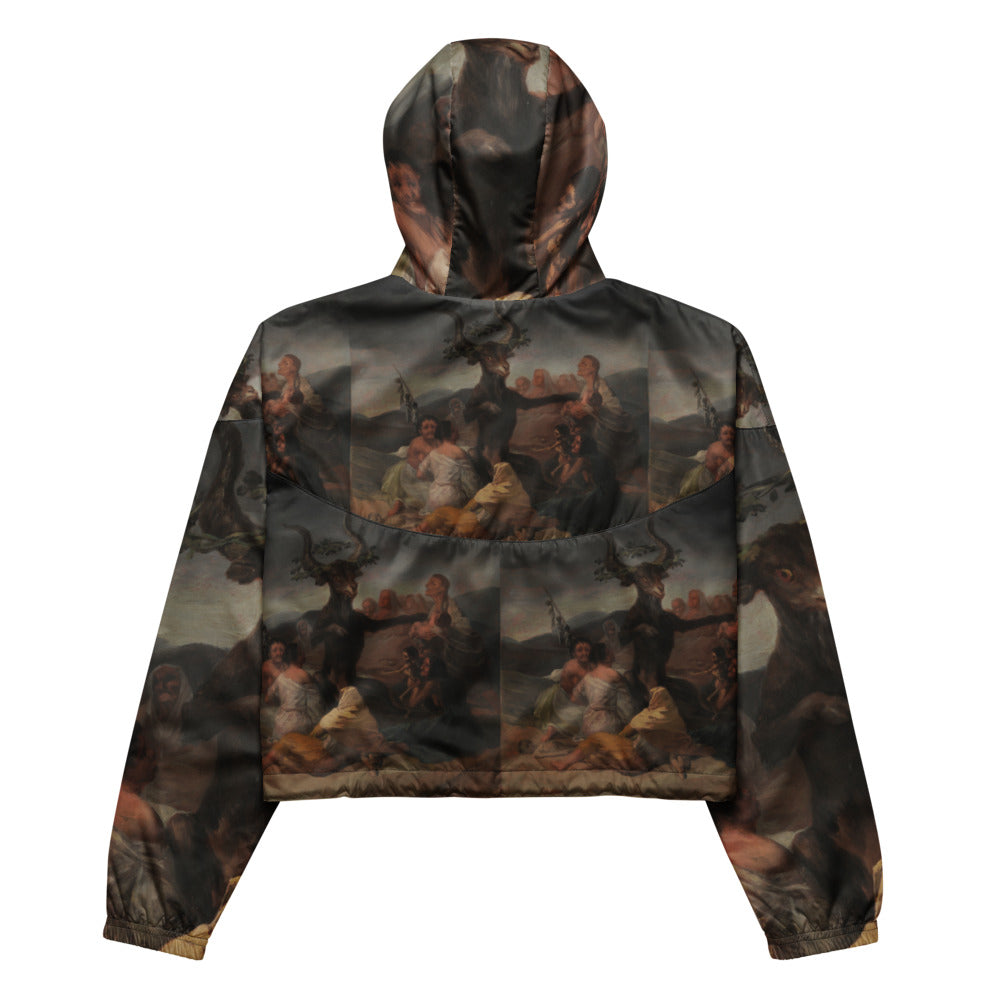 Francisco Goya Fine Art Jacket - Witches Sabbath Cropped Windbreaker