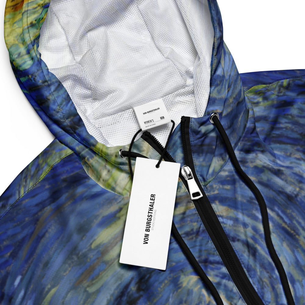 Van Gogh Fine Art Jacket - Starry Night Cropped Windbreaker
