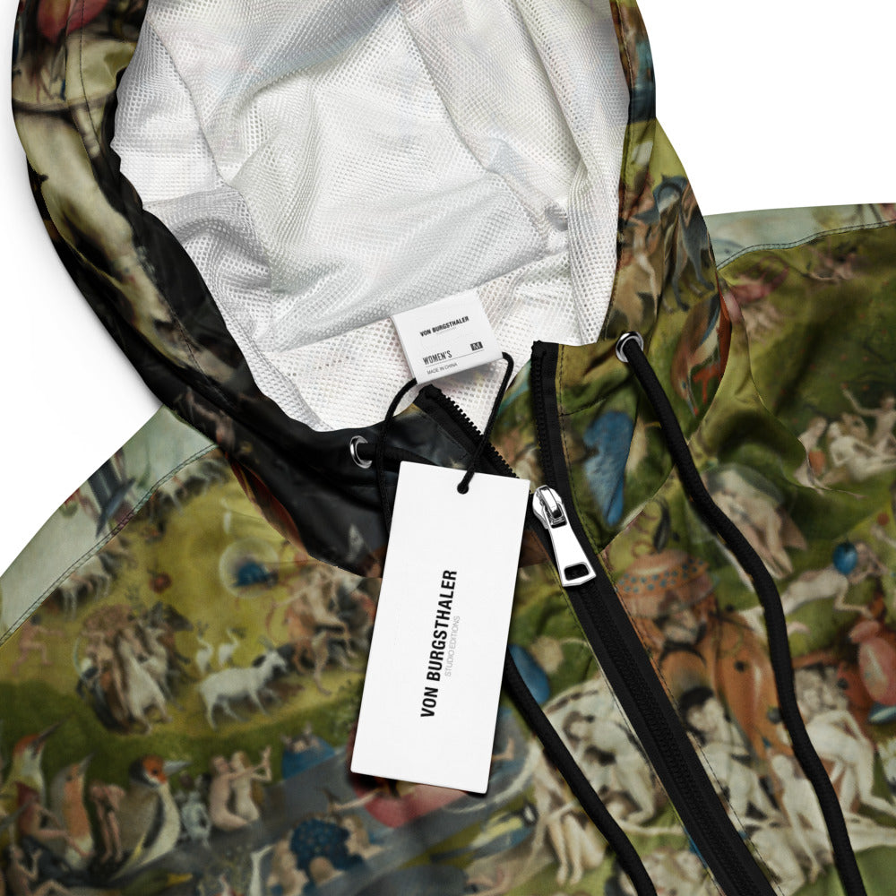 Hieronymus Bosch Fine Art Jacket - Garden of Earthly Delights Cropped Windbreaker