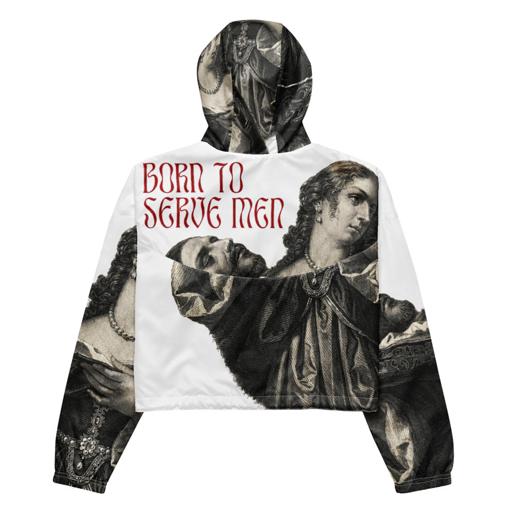 Salome Fine Art Jacket - Born To Serve Men Cropped Windbreaker