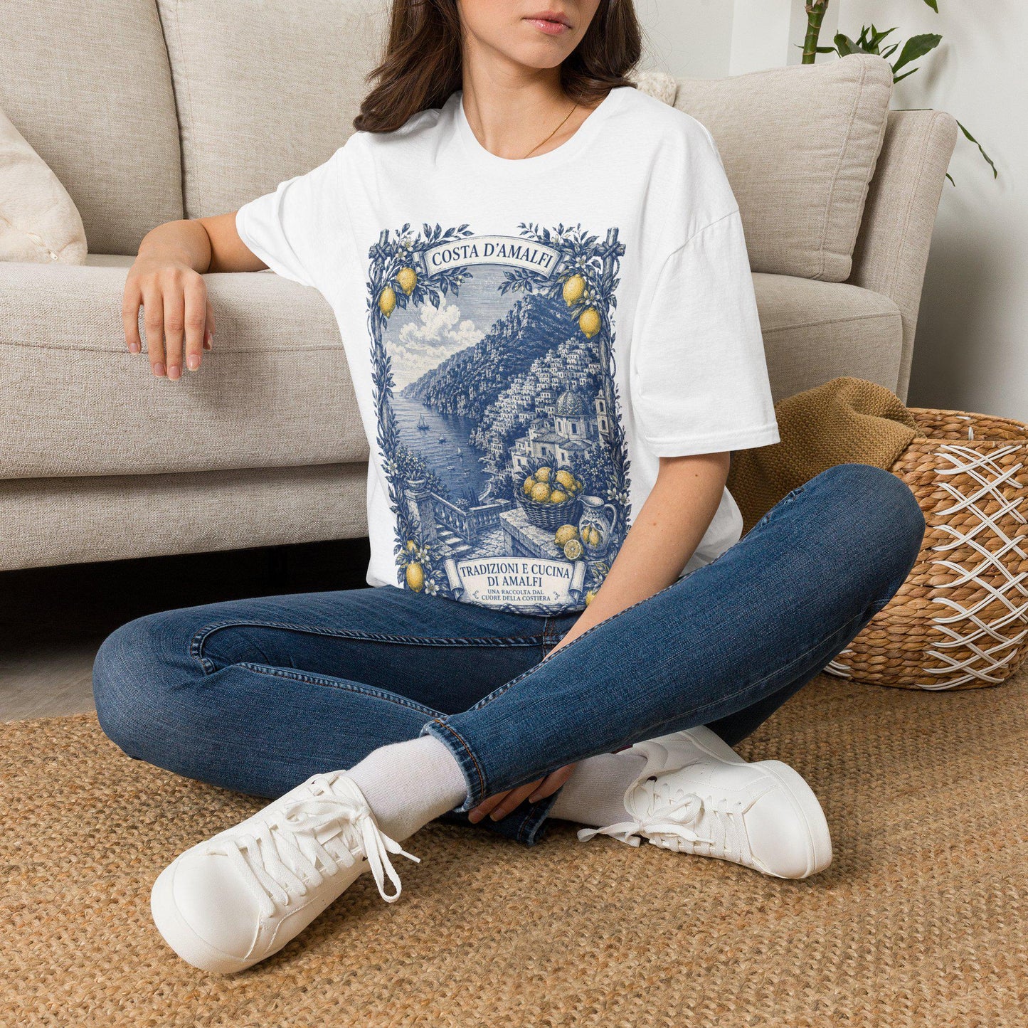 Amalfi Coast Shirt, Citrus Tee, Italy Summer Gift, Positano Tee, Lemon Lover Shirt, Italy Travel, Oversized Tee, Vintage 90s, Y2K