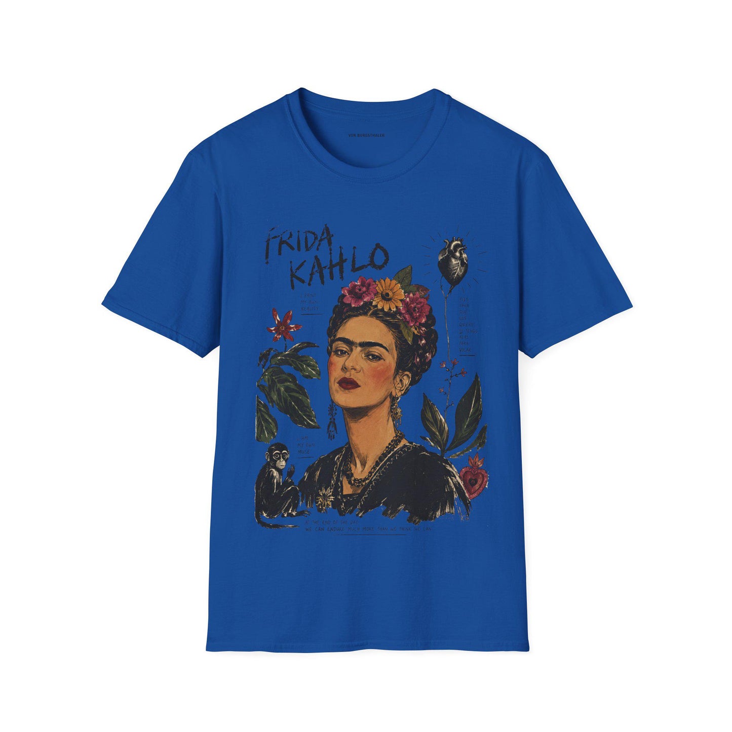 Frida Kahlo T-Shirt, Vintage Artist Graphic Tee, Painter Portrait Shirt, Feminist Icon Top, Aesthetic Fine Art Gift, Botanical Art Shirt
