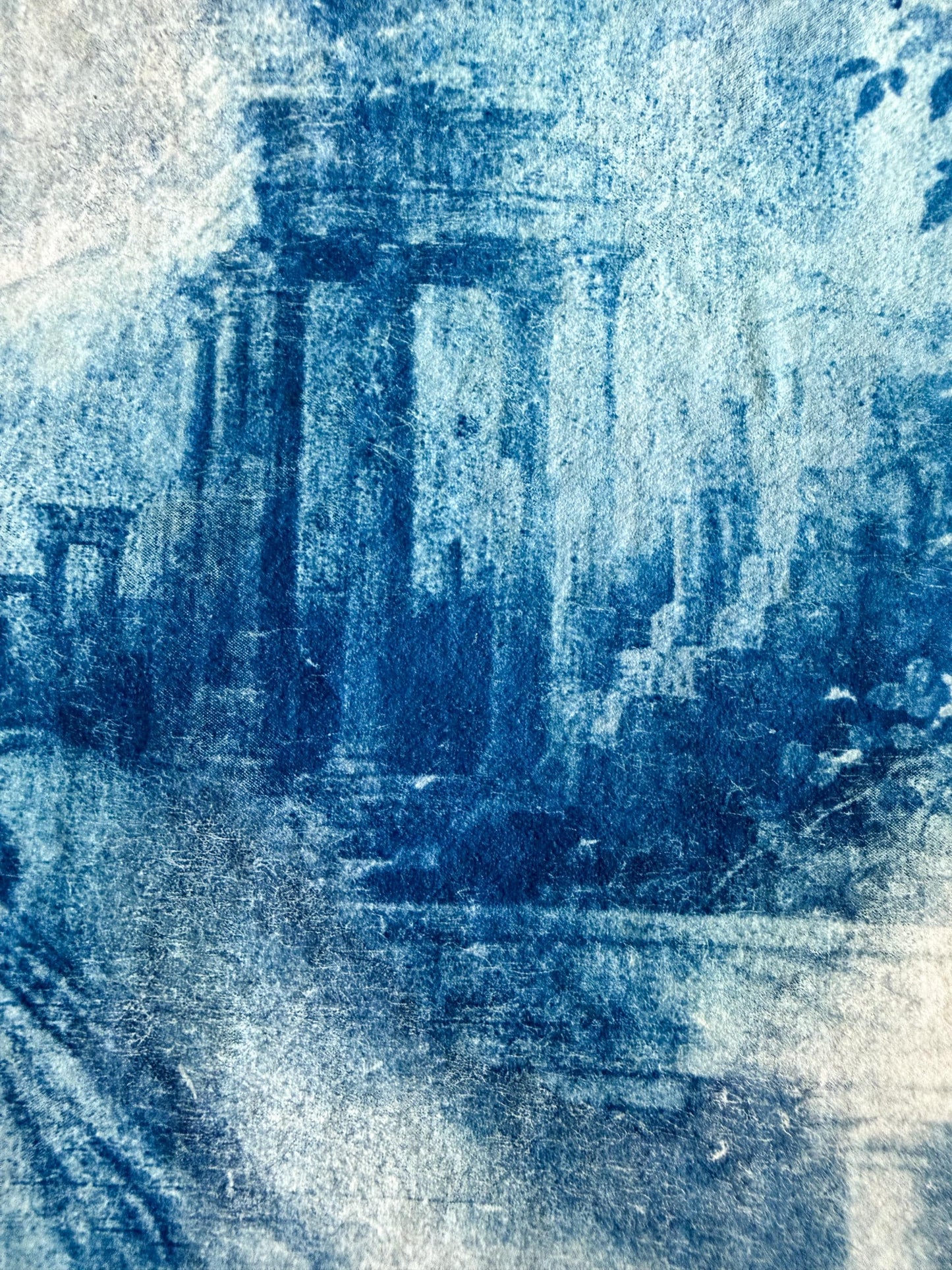 Reneé Rapp Goddess Cyanotype Print, Original Handmade Blue Art on Cotton Rag Paper, A4, Romantic Sapphic Wall Art, Lesbian, Greek Mythology