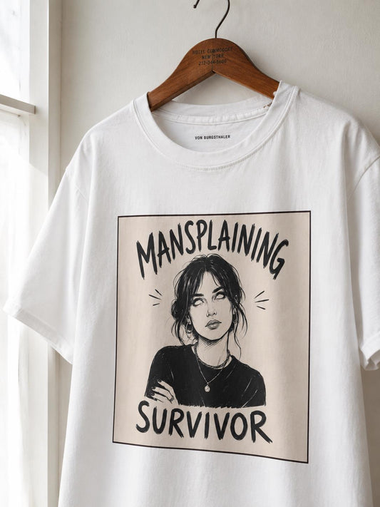 Mansplaining Survivor Graphic Tee