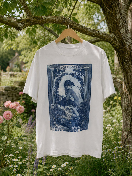POETESSES Cyanotype Sapphic Graphic Tee