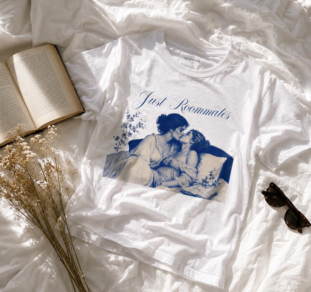 Just Roommates | Lesbian Graphic Tee | oversized Shirt | Sapphic LGBT Queer | Feminist | Girls support Girls | Girl power