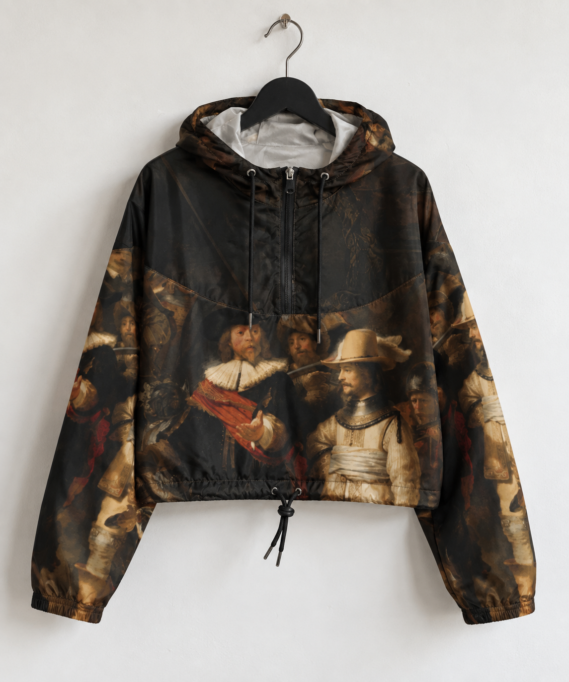 Rembrandt Fine Art Jacket - The Night Watch Cropped Windbreaker