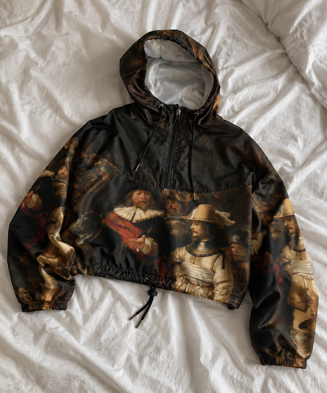 Rembrandt Fine Art Jacket - The Night Watch Cropped Windbreaker