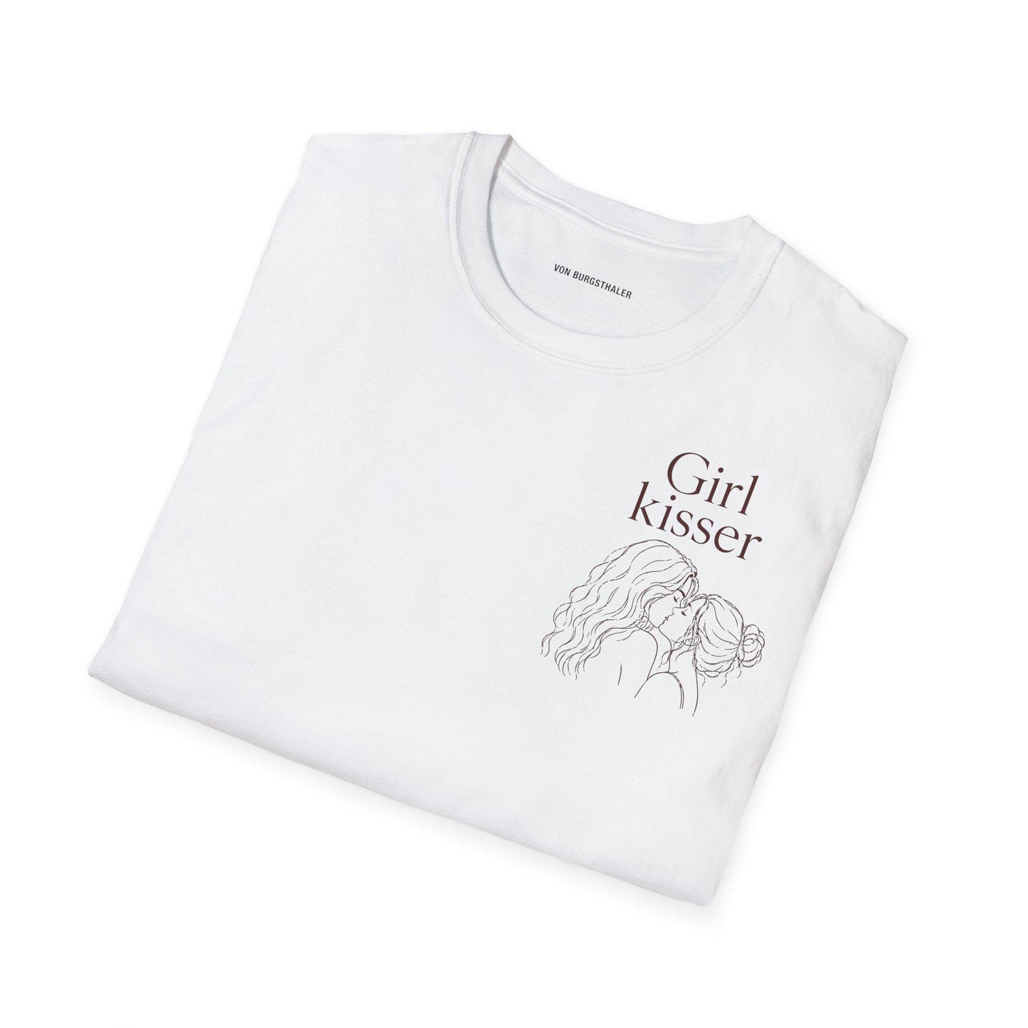 Girl Kisser | Lesbian Graphic Tee | oversized Shirt | Sapphic LGBT Queer | Feminist | Gay T-Shirt | Girlfriend Love | Female Couple