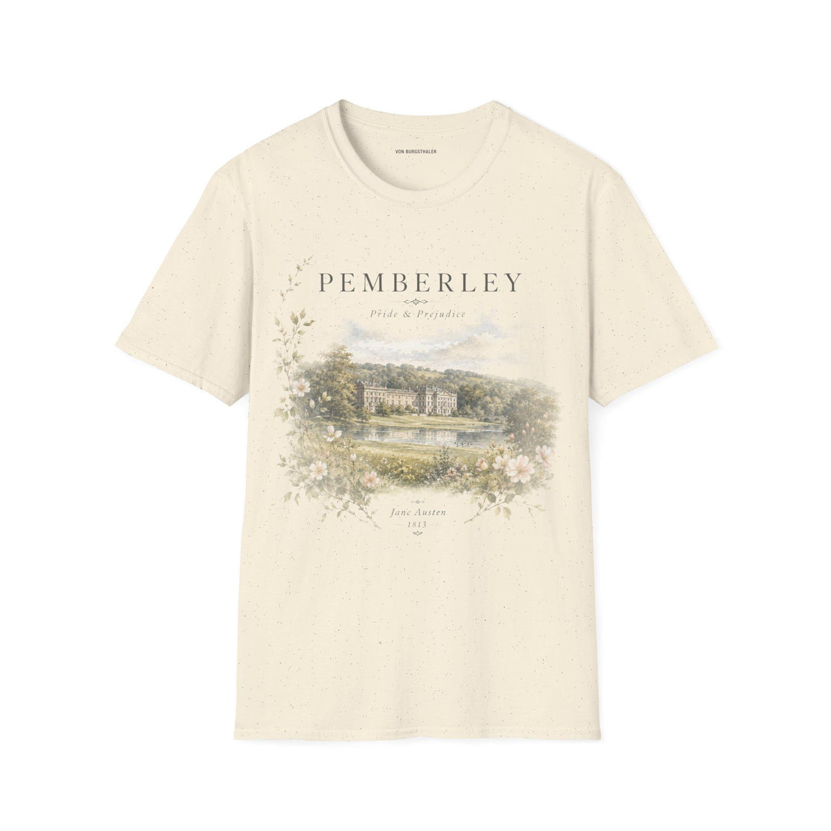 Pride and Prejudice Pemberley Shirt Shirt Booklover T-shirt Jane Austen Fandom Merch Pemberley Tshirt Bookish Painting Tee Book Art Gift