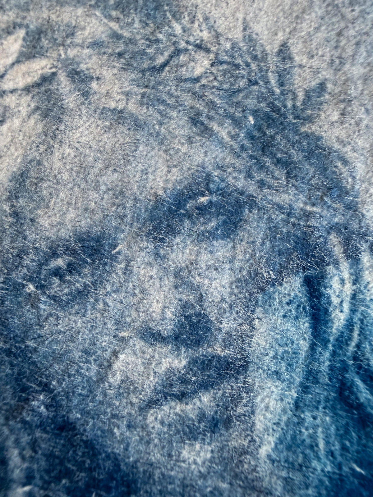 Reneé Rapp Goddess Cyanotype Print, Original Handmade Blue Art on Cotton Rag Paper, A4, Romantic Sapphic Wall Art, Lesbian, Greek Mythology