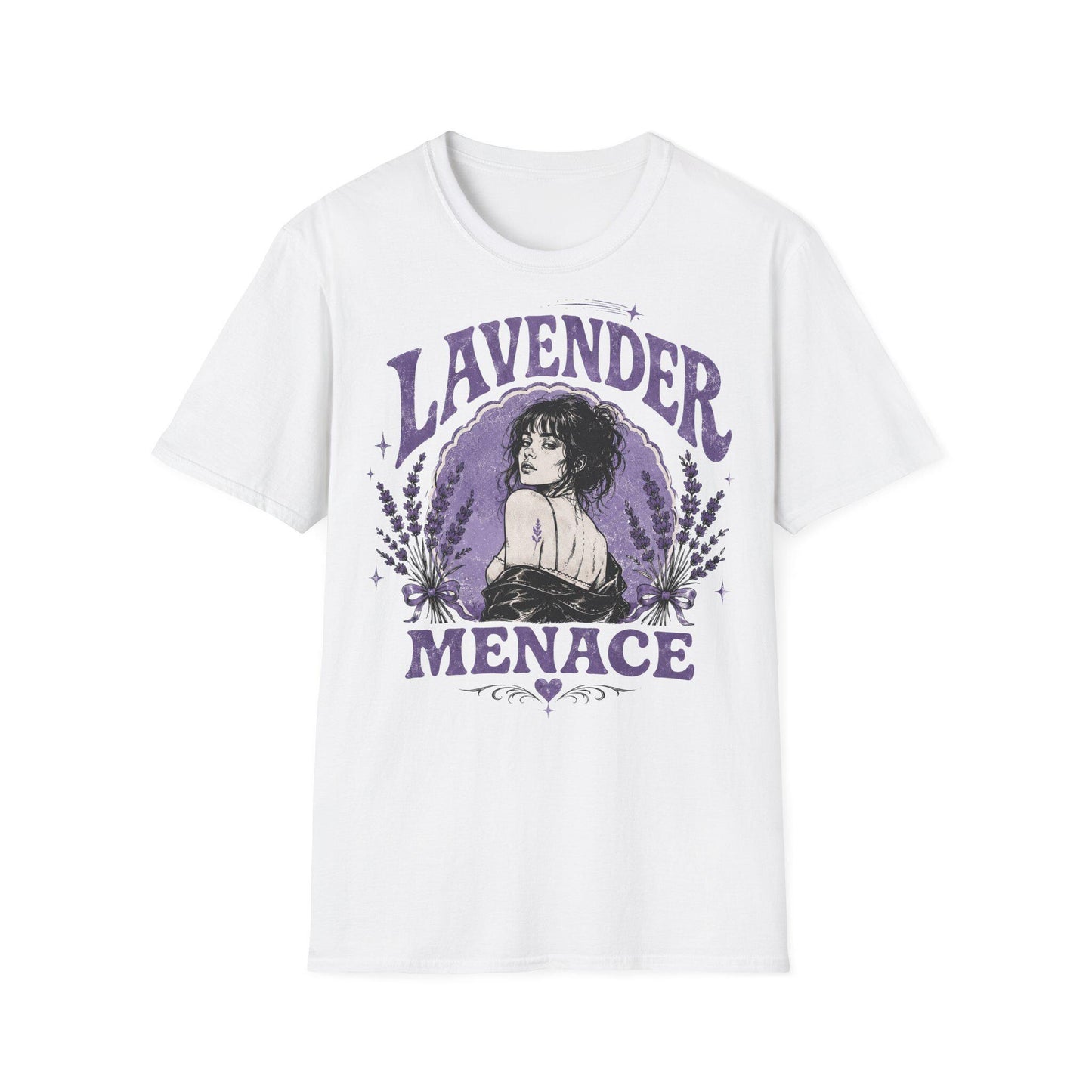 Lavender Menace Shirt, Vintage Lesbian Rights Graphic Tee, Retro Queer Feminist T-Shirt, Sapphic Pride Top, 70s Dyke Activist Apparel