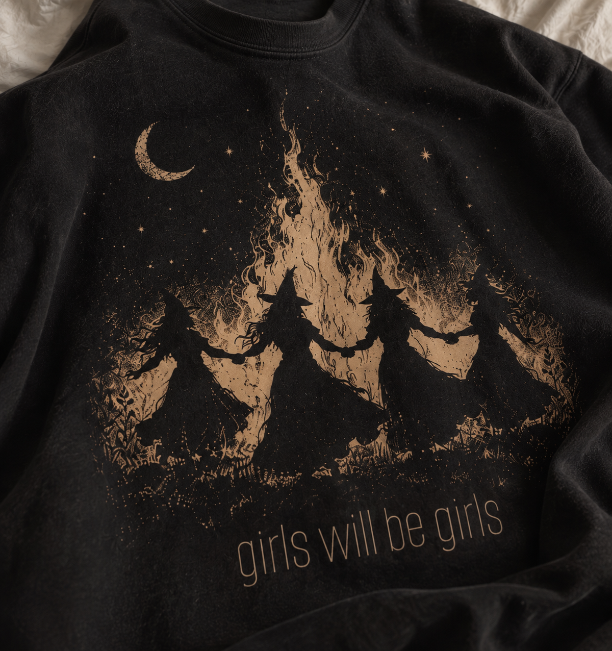 Girls Will Be Girls Witch Sweatshirt