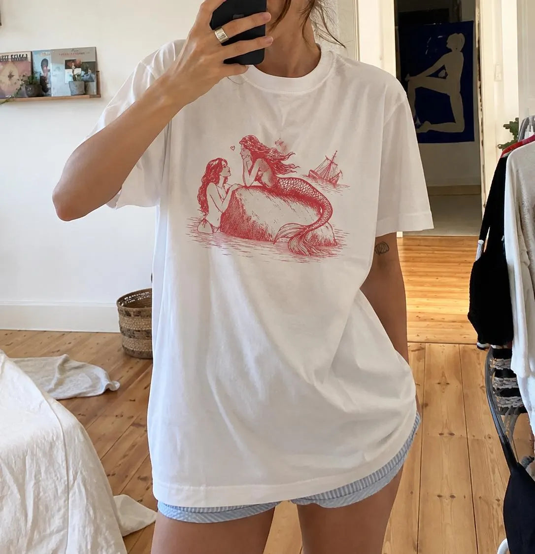 Sapphic Mermaid Graphic Tee