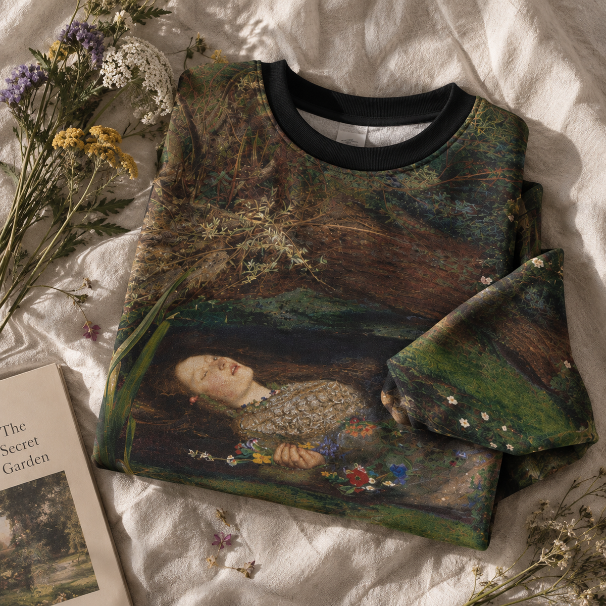 Ophelia Sweatshirt - John Everett Millais Fine Art Jumper